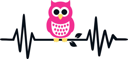 Owl heartbeat line
