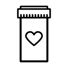 medical tablet simple line icon
