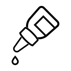 medical drop simple line icon