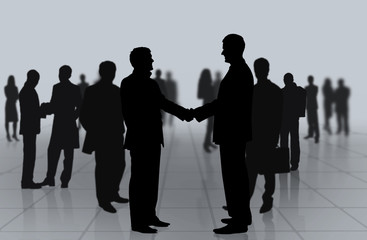 Business meeting. Business people shaking hands