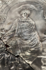 Fototapeta na wymiar Missorium of Theodosius I. Emperor detail