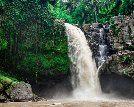 Tegenungan Waterfall on the island of Bali in Indonesia