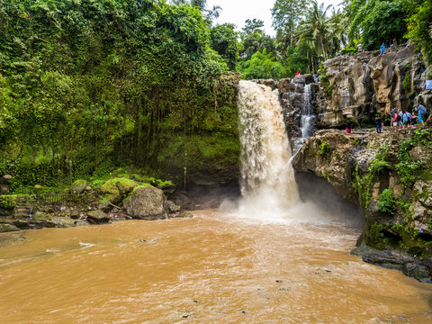 Tegenungan Waterfall on the island of Bali in Indonesia