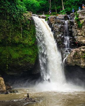 Tegenungan Waterfall on the island of Bali in Indonesia