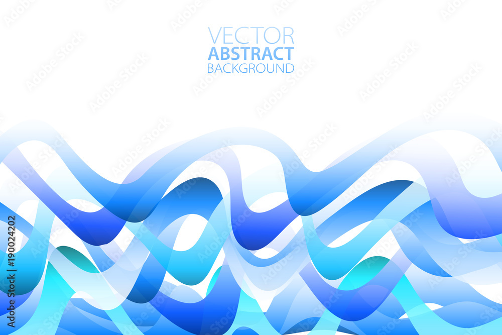 Poster vector abstract background. layered effect backdrop. minimalistic texture with wavy motif. banner, f