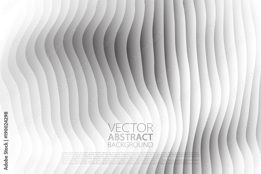 Poster vector abstract background. layered effect backdrop. minimalistic texture with wavy motif. banner, f