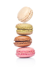 French luxury colorful macarons dessert cakes