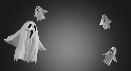 ghosts 3d rendering