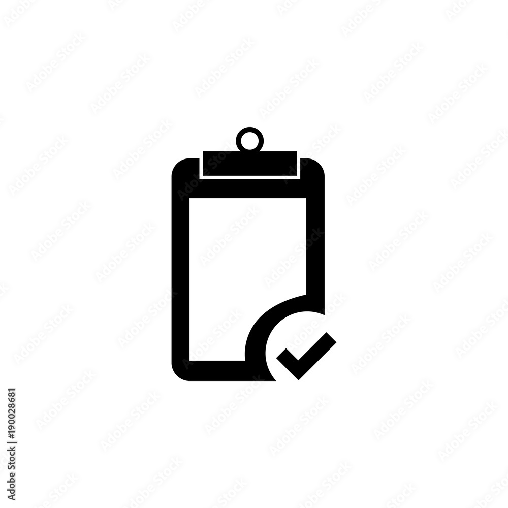 Poster checklist icon. element of finance for mobile concept and web apps. illustration icon for website de