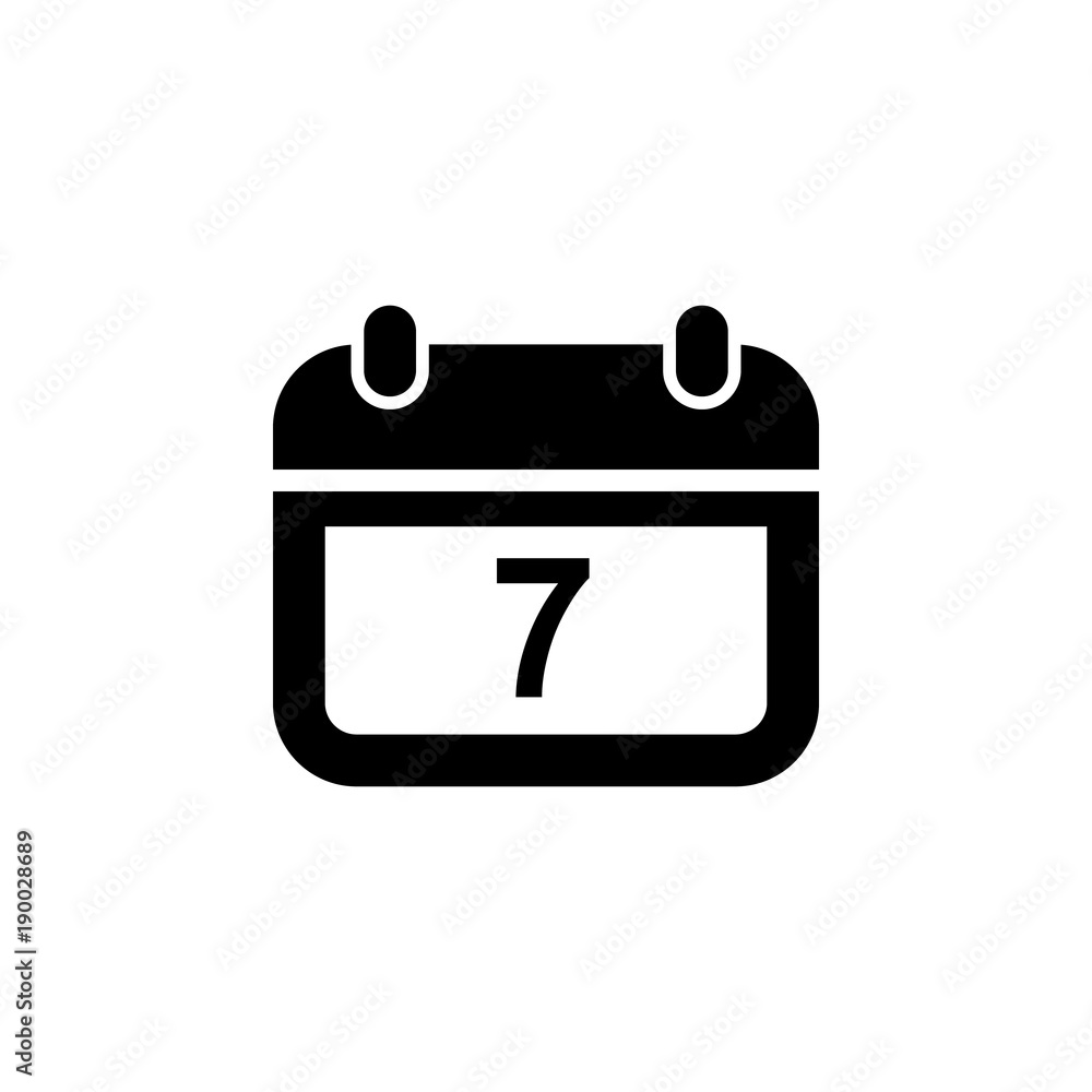 Poster the calendar icon. element of finance for mobile concept and web apps. illustration icon for website