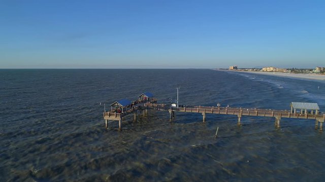 Clearwater Beach fshing pier 4k 60p