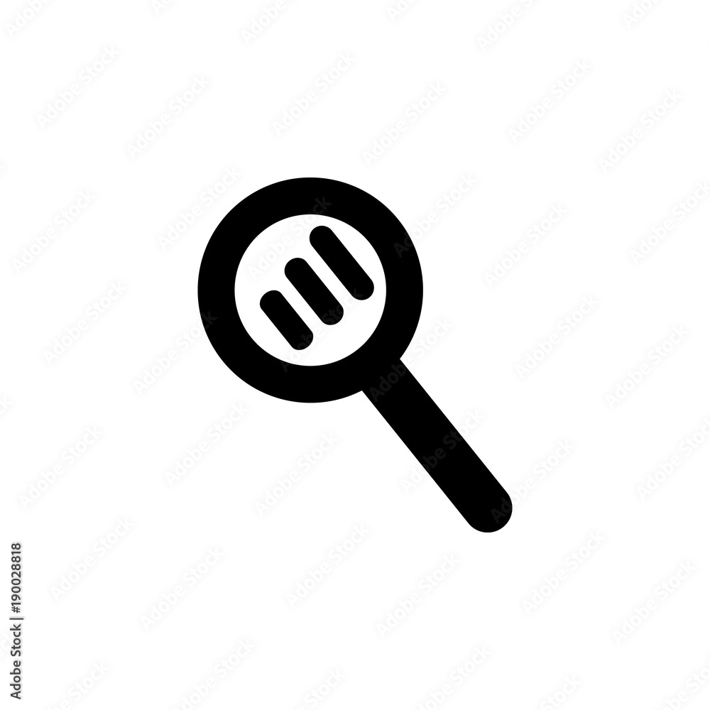 Poster magnifier icon. element of finance for mobile concept and web apps. illustration icon for website de