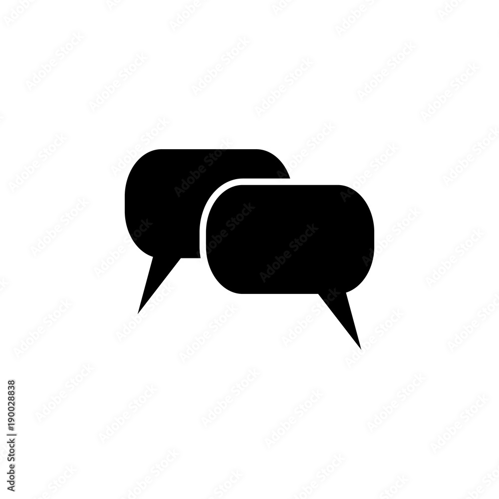 Poster communication bubbles icon. element of finance for mobile concept and web apps. illustration icon fo