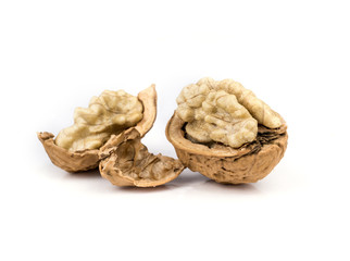 Dried walnuts fruit.