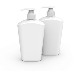 Pump dispenser bottle mockup