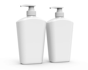 Pump dispenser bottle mockup