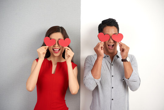 Funny Portrait of Affectionate Couple