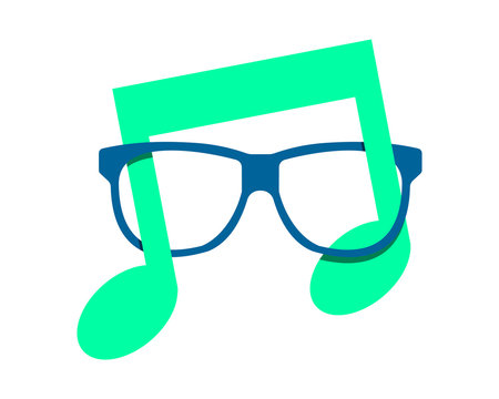 recommend clip art: musical note glasses optic image vector icon logo