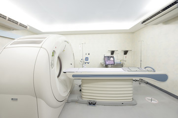 MRI scanner room at hospital