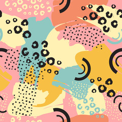 Colorful Abstract Seamless Pattern for Printing, Website ,Fabric , Cards etc. : Vector Illustration