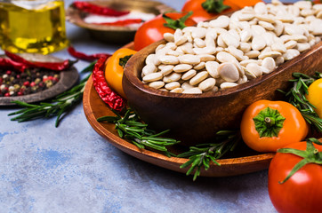 Large white dry beans