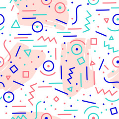 Colorful Abstract Seamless Pattern for Printing, Website ,Fabric , Cards etc. : Vector Illustration