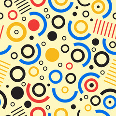 Fototapeta premium Colorful Abstract Seamless Pattern for Printing, Website ,Fabric , Cards etc. : Vector Illustration