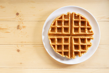 homemade waffle