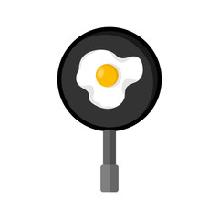 Breakfast Egg Cooking Vector Illustration Graphic