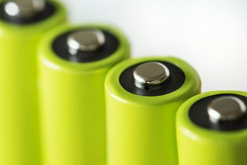 Closeup of battery