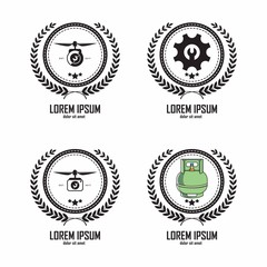 Laurel wreath logo template