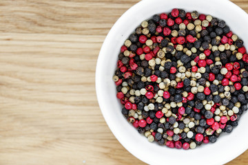 Closeup of peppercorn texture