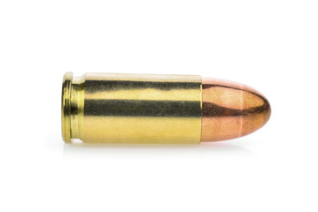 single cartridge 9 mm. pistols ammo, full metal jacket