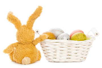 easter background. isolated on white