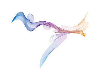 wave lines wavy abstract colorful for brochure and website design on white background. vector illustration