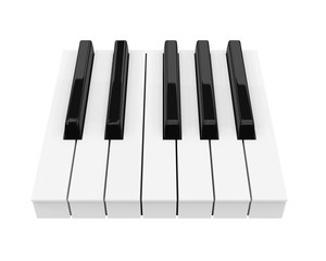 Naklejka premium Black and White Piano Keys