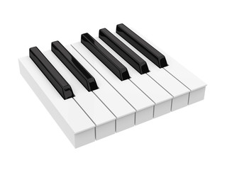 Black and White Piano Keys