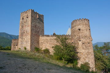 Fototapeta na wymiar Medieval fortress Ananuri. Republic of Georgia