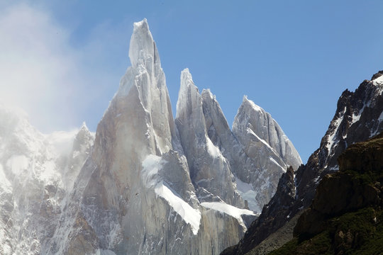 Cerro Torre Group at the Los Glaciares National Park, Argentina