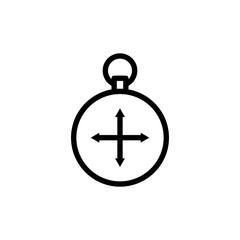 Obraz premium Compass flat icon
