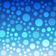 Blue circle seamless pattern. vector.