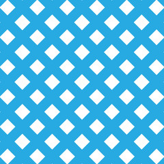 White squares with blue background.