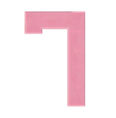 Isolate Chocolate Number on White Background