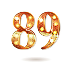 89 years anniversary celebration design