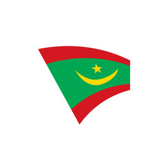 Mauritania flag, vector illustration