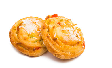 baked pastry isolated