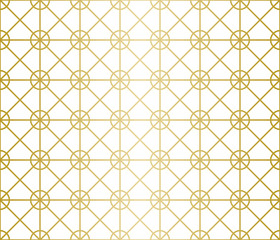 Luxury Geometric Pattern. Seamless Vector Lines. Golden Look.