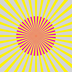 Sun beam ray sunburst pattern background summer. Shine Summer pattern.Vector.