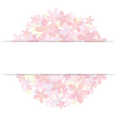 桜のフレーム素材