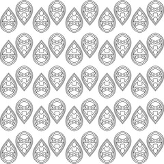 abstract black and white seamless pattern